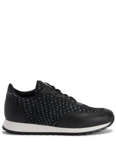 Giuseppe Zanotti кроссовки Jimi Running со вставками, черный