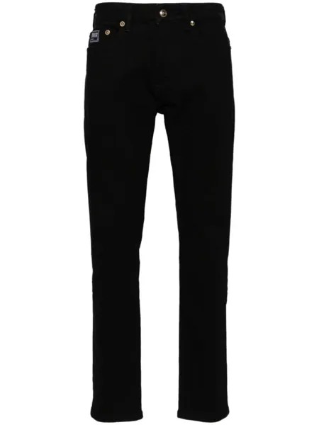 Versace Jeans Couture джинсы скинни с заниженной талией, черный