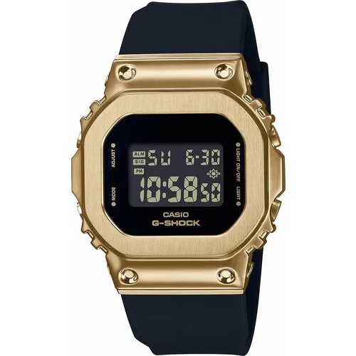 Наручные часы CASIO G-Shock GM-S5600GB-1, черный, золотой