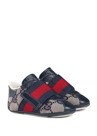 Gucci Kids кроссовки с полоской Web