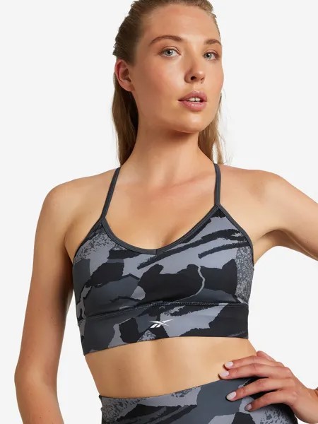 Спортивный топ бра Reebok Workout Ready Sports, Черный