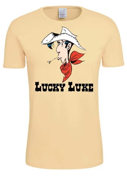 Футболка Logoshirt LUCKY LUKE PORTRAIT, бежевый
