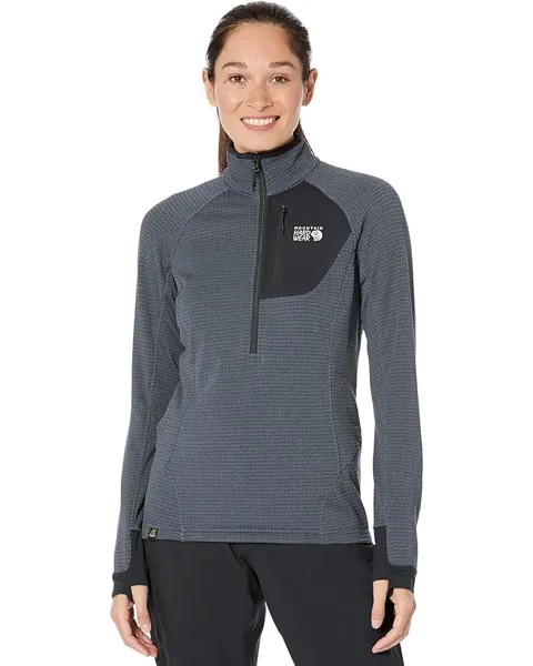 Куртка Mountain Hardwear Polartec Power Grid 1/2 Zip, синий