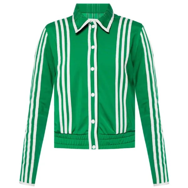Рубашка Adidas Originals X Ji Won Choi Belted Track, зеленый/белый