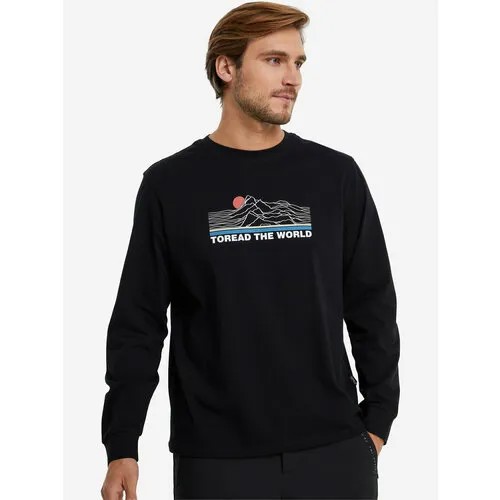 Футболка TOREAD Men's long-sleeved T-shirts, размер 54, черный