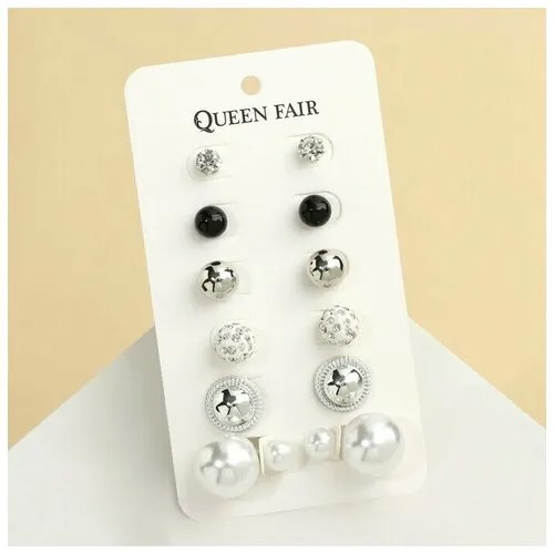 Серьги пусеты Queen Fair