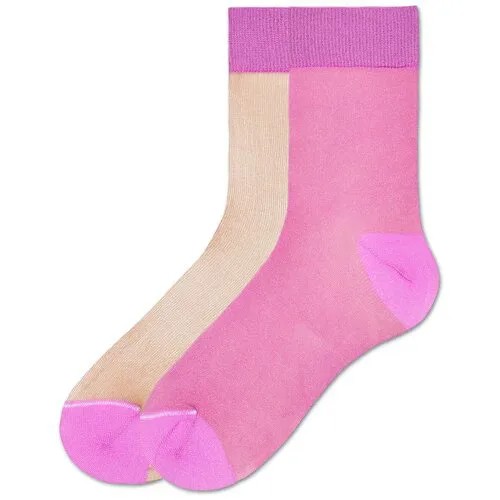 Носки для девушек Hysteria Filippa Nylon Ankle - Beige/Pink 36-41