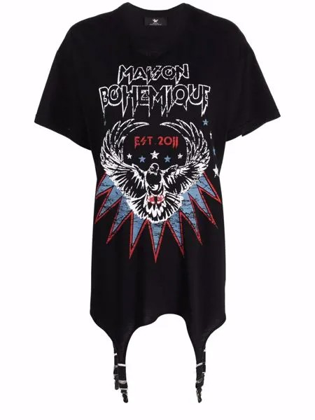 Maison Bohemique graphic-logo print T-shirt