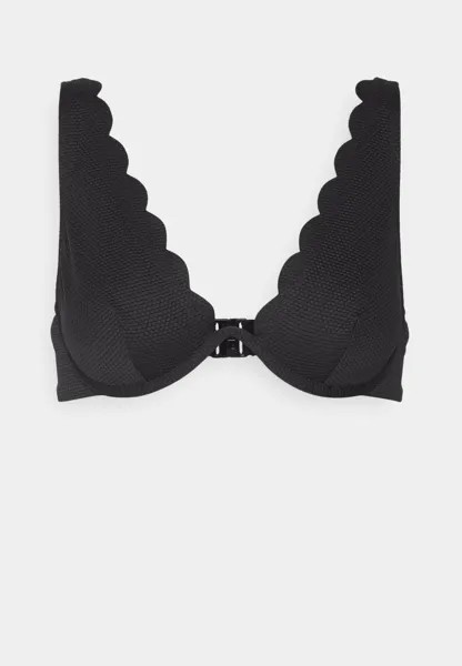 Верх бикини Scallop Up Hunkemöller, черный