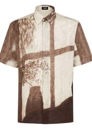 Fendi рубашка с принтом Shady Window