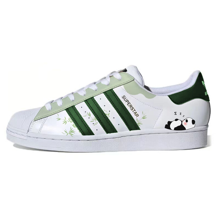 Кроссовки adidas originals Superstar Skateboarding Shoes Unisex Low-top White/Green, зеленый