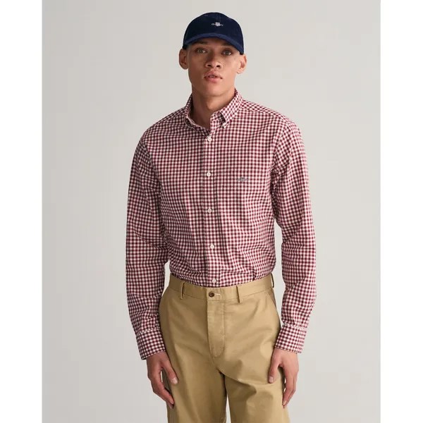 Рубашка Gant Reg Gingham, красный