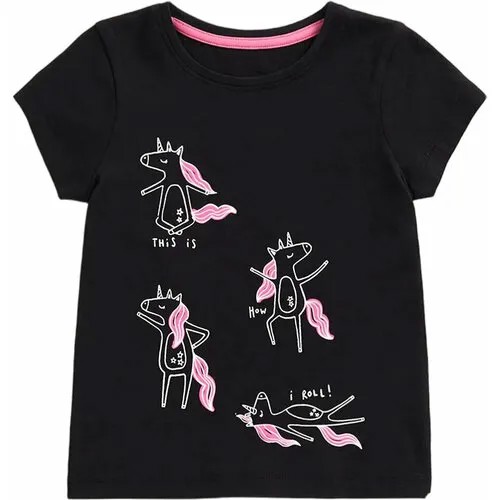 Футболка mothercare, размер 122, черный