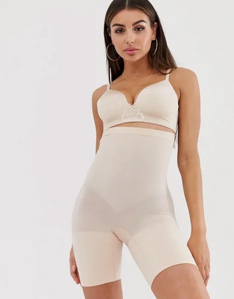Бежевые моделирующие шорты Spanx Нigher Рower-Бежевый