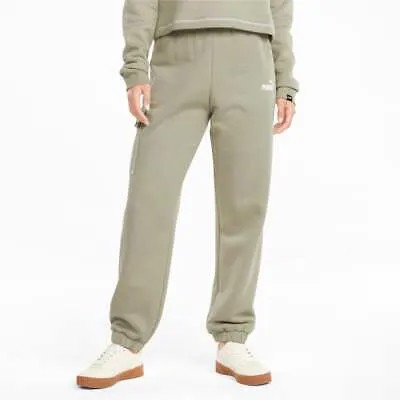 Спортивные штаны Puma Power Fleece Cargo женские зеленые повседневные 855934-42