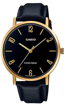 Японские наручные  мужские часы Casio MTP-VT01GL-1B2. Коллекция Analog