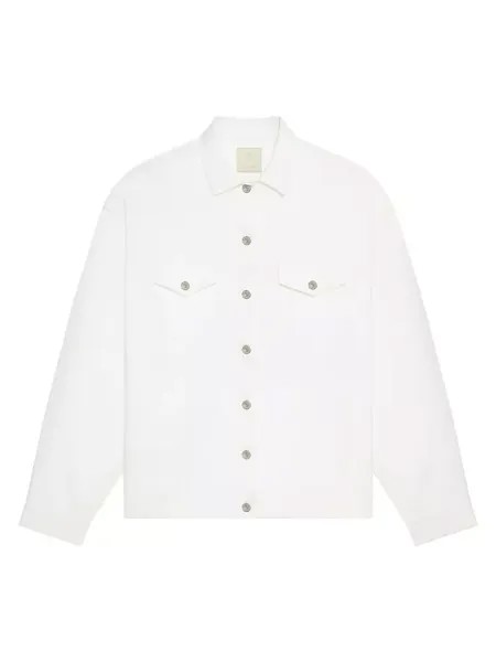 Джинсовая куртка оверсайз Givenchy, белый