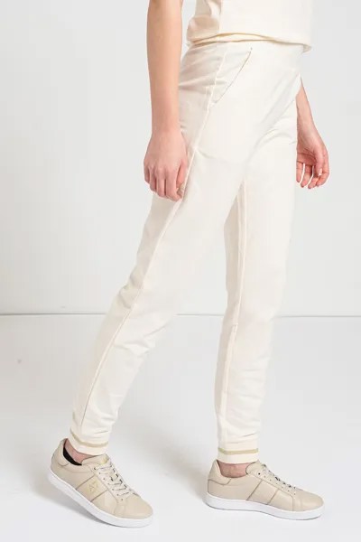 Спортивные брюки из хлопка и логотипа Ea7, белый