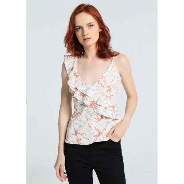 Блуза Victorio & Lucchino 134721-3607-745 Ruffle Shoulder, Разноцветный