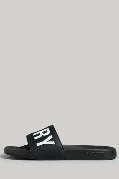 Шлепанцы Code Core Pool Superdry, черный