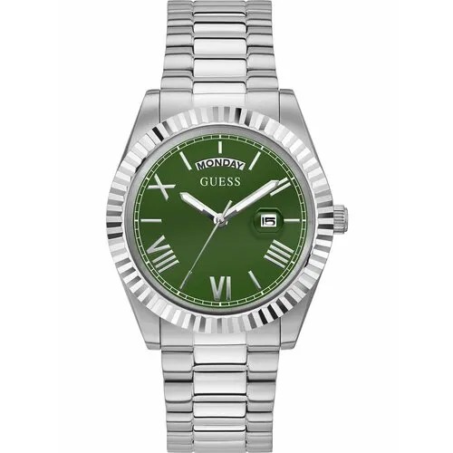 Наручные часы GUESS Dress GW0265G10, зеленый, серебряный