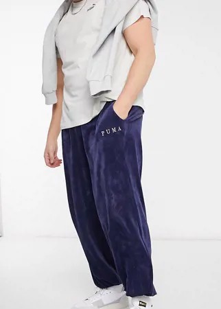 Темно-синие вельветовые джоггеры Puma Plus Cord эксклюзивно для ASOS-Темно-синий