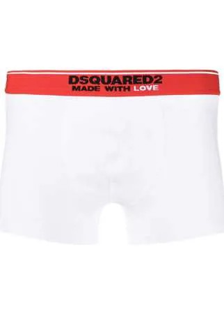 Dsquared2 трусы-брифы с логотипом на поясе