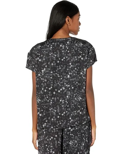 Футболка bella dahl Short Sleeve Pocket Tee, цвет Stardust Print