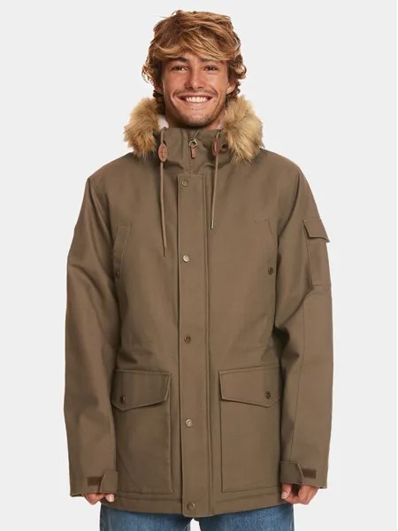 Зимняя куртка стандартного кроя Quiksilver, коричневый