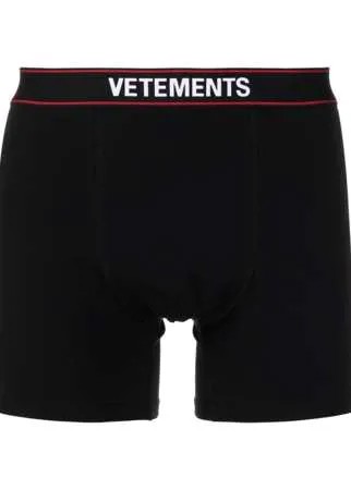 VETEMENTS трусы-брифы из джерси с логотипом