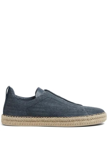 Zegna эспадрильи Triple Stitch, синий
