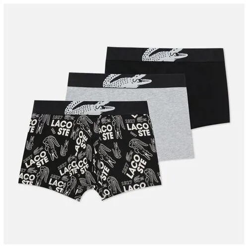 Трусы боксеры LACOSTE, размер M, мультиколор, 3 шт.
