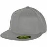 Flexfit 210 Fitted Flex Hat (серый) Мужская темно-серая стрейч высокая кепка