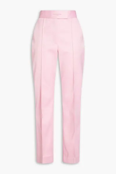 Атласные брюки прямого кроя Alexander Wang, розовый