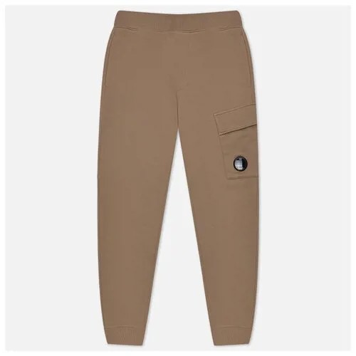 Мужские брюки C.P. Company Diagonal Raised Fleece Cargo коричневый, Размер S