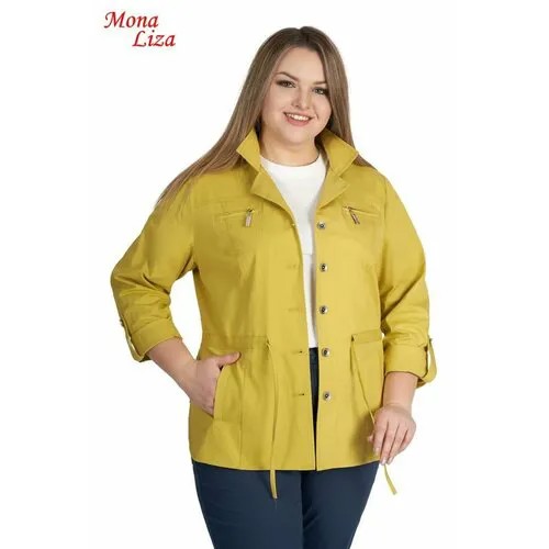 Пиджак Mona Liza, размер 46, горчичный