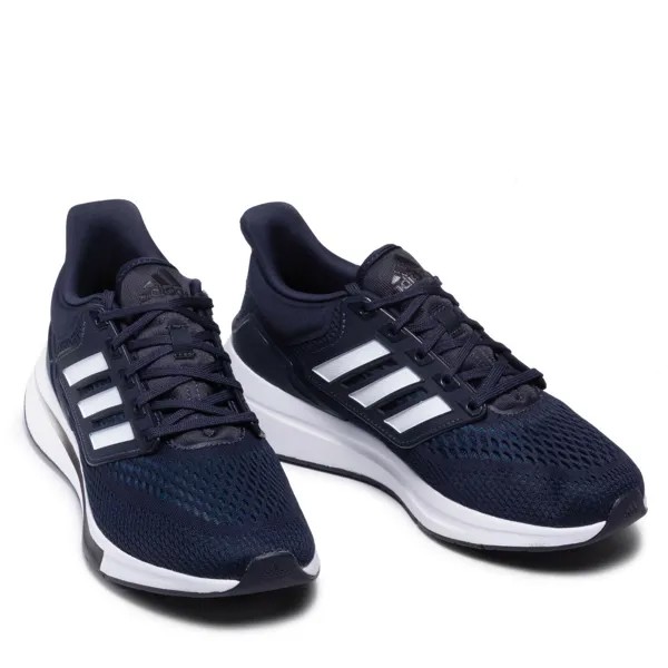 Мужские кроссовки Adidas EQ 21 темно-синие легкие кроссовки с мягкой подкладкой НОВИНКА