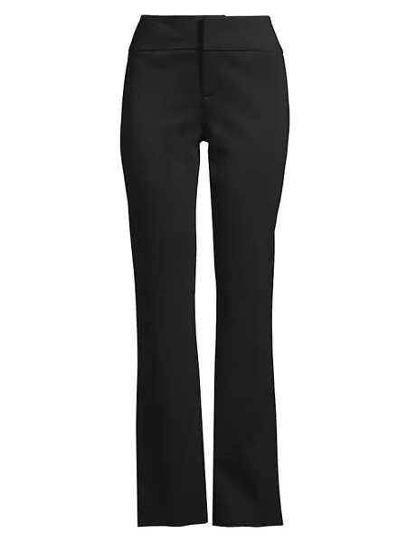 Винтажные гламурные расклешенные брюки Donna Karan New York, черный