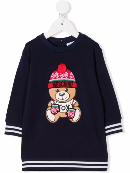 Moschino Kids платье-толстовка Teddy Bear