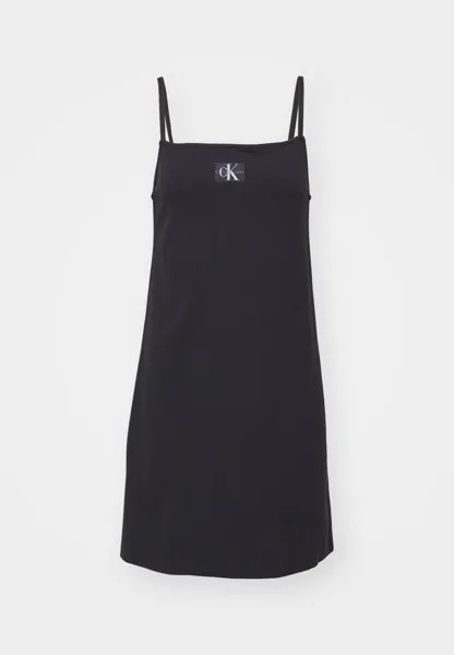Платье из джерси Milano A Line Strappy Dress Calvin Klein, черное