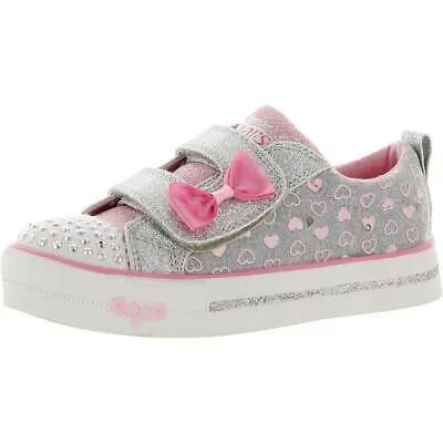 Кроссовки Skechers Girls Grey Light-Up Shoes 13 Medium (B,M) Little Kid BHFO 3203