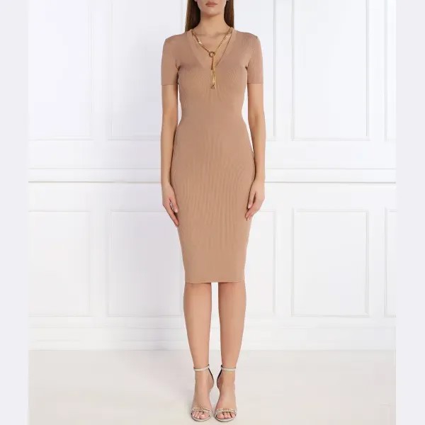 Платье Elisabetta Franchi, коричневый