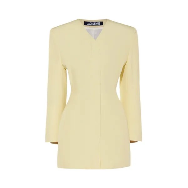 Платье Jacquemus La Robe Cubo, цвет Pale Yellow