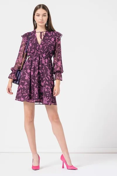 Платье Мики с цветочным узором Marella, фиолетовый