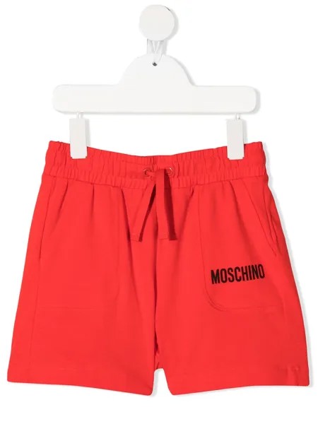 Moschino Kids шорты с логотипом