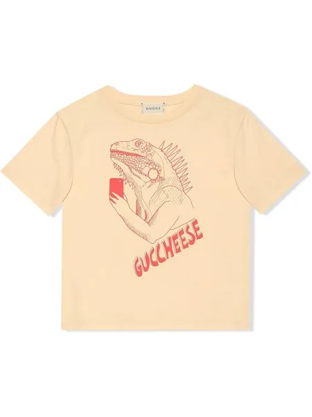 Gucci Kids футболка с принтом Gucheese