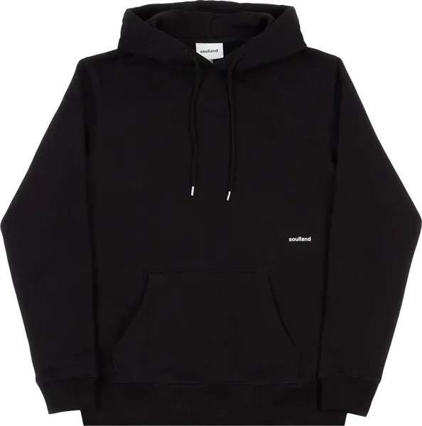 Худи Soulland Wallance Hoodie 'Black', черный