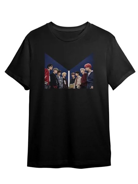 Футболка унисекс Каждому Своё Stray Kids/K-Pop/Корея MGSK4 черная XL