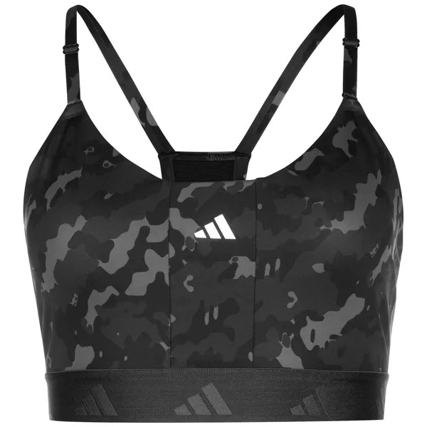 Бюстгальтер adidas Performance Sport BH Aeroreact Training Techfit, темно серый