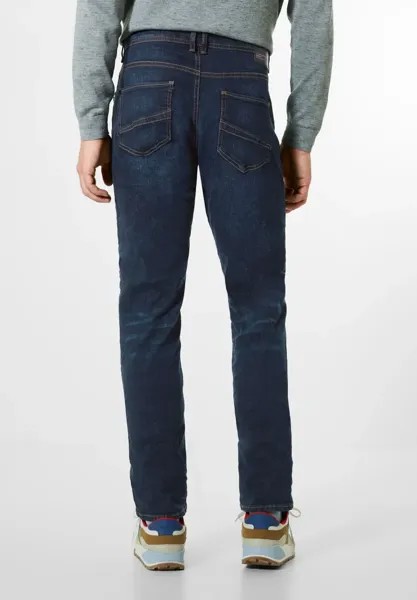 STREET ONE МУЖСКИЕ Джинсы облегающего кроя, с 5 карманами Street One Men, цвет Indigo Blue Rinsed Wash